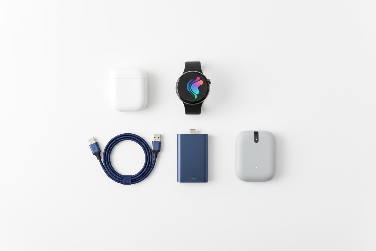 Flat lay białe tło